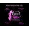 Hair Extension logo design with pink hair and glitter lettering, print ready files, all human designed 